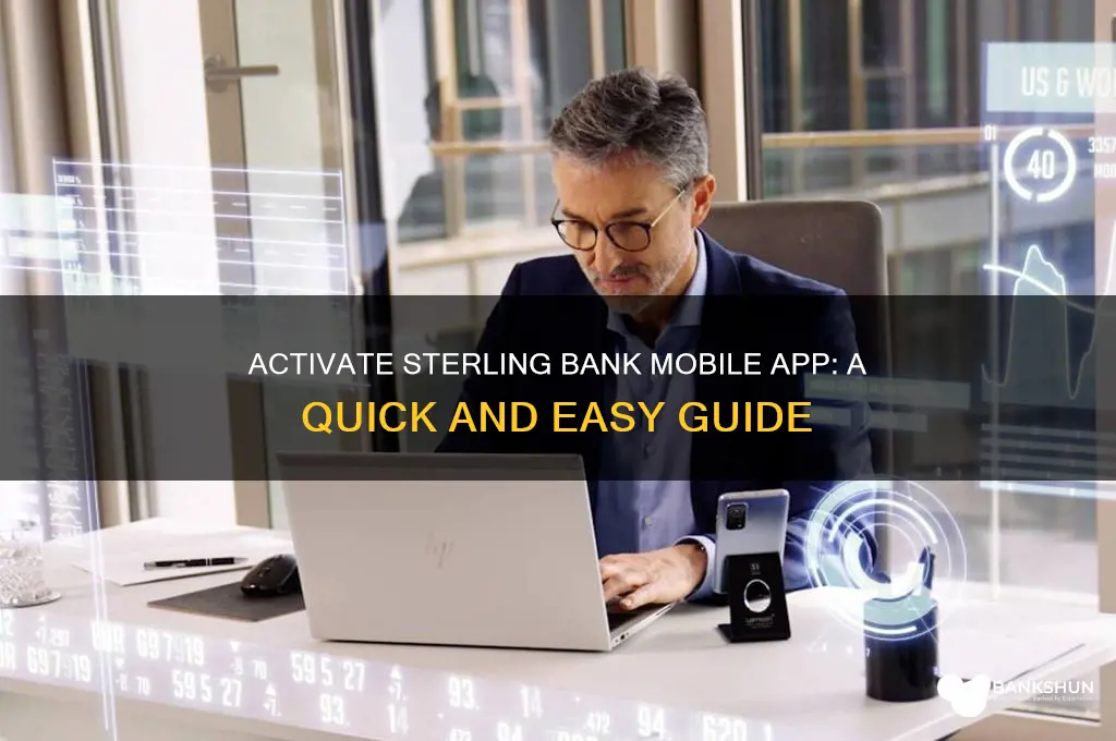 how to activate sterling bank mobile app