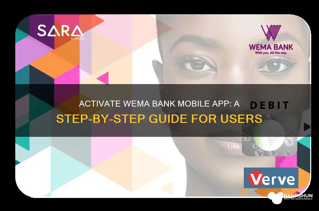how to activate wema bank mobile app