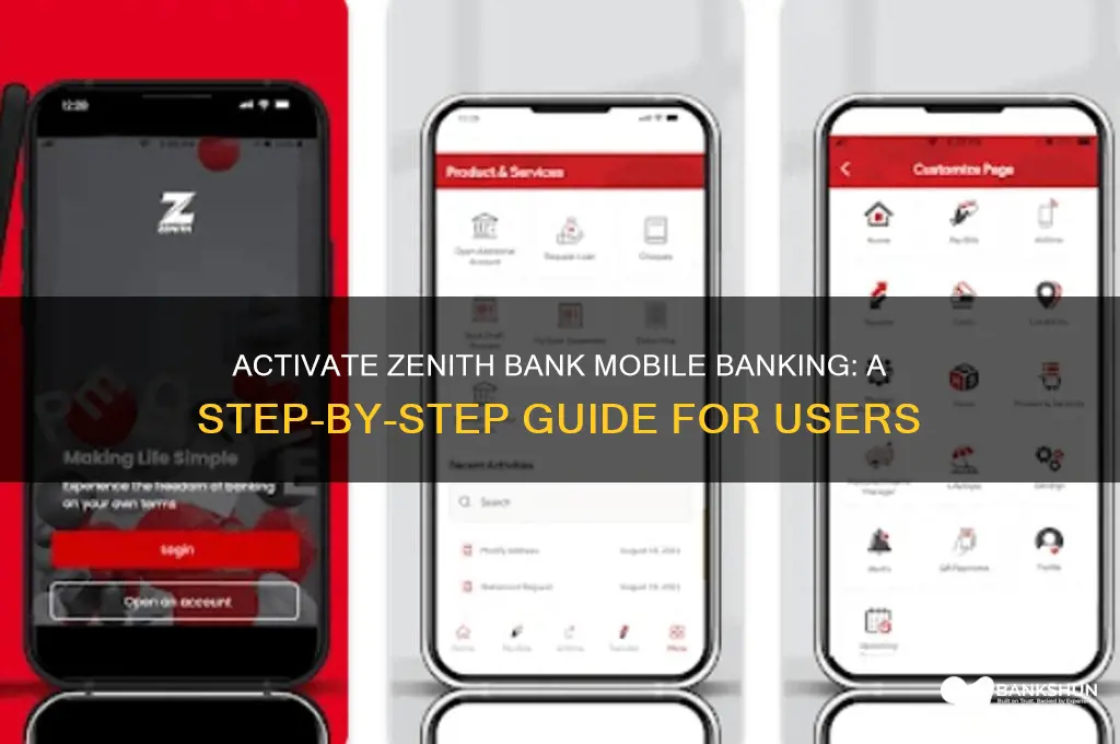 how to activate zenith bank mobile banking