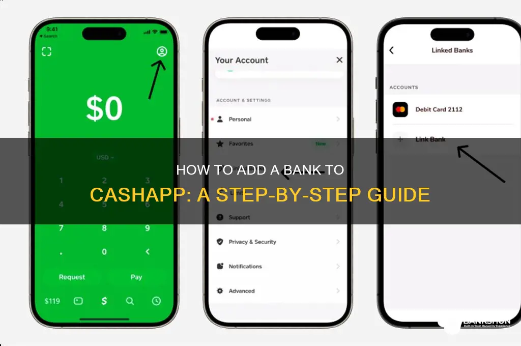 how to add a bank to cashapp