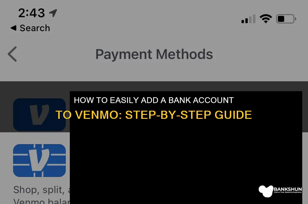 how to add a bank to venmo