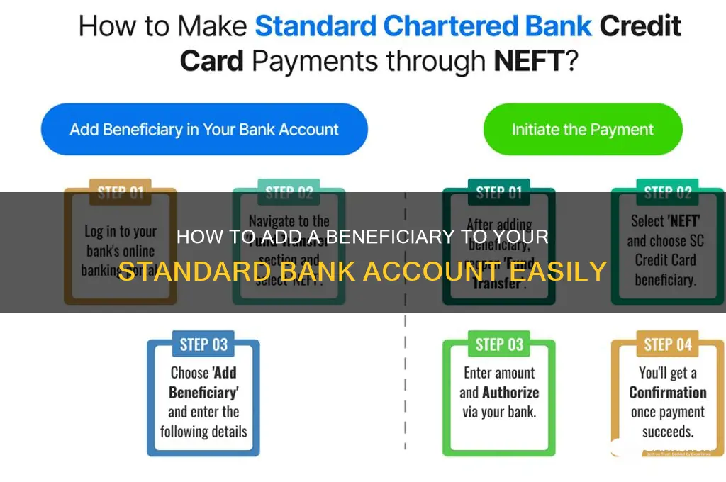 how to add a beneficiary standard bank