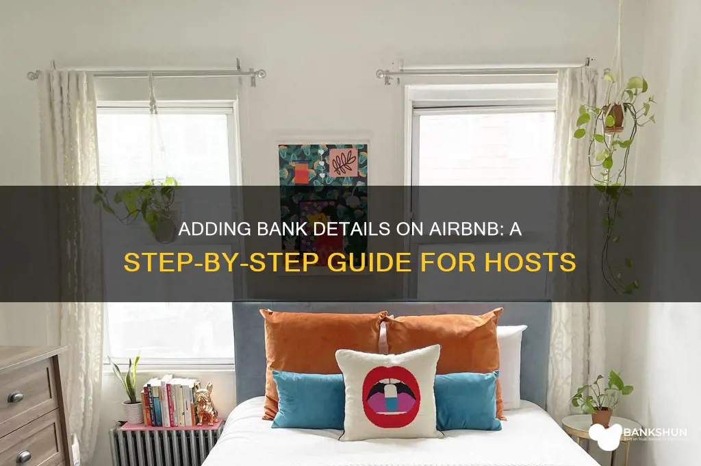 how to add bank details on airbnb