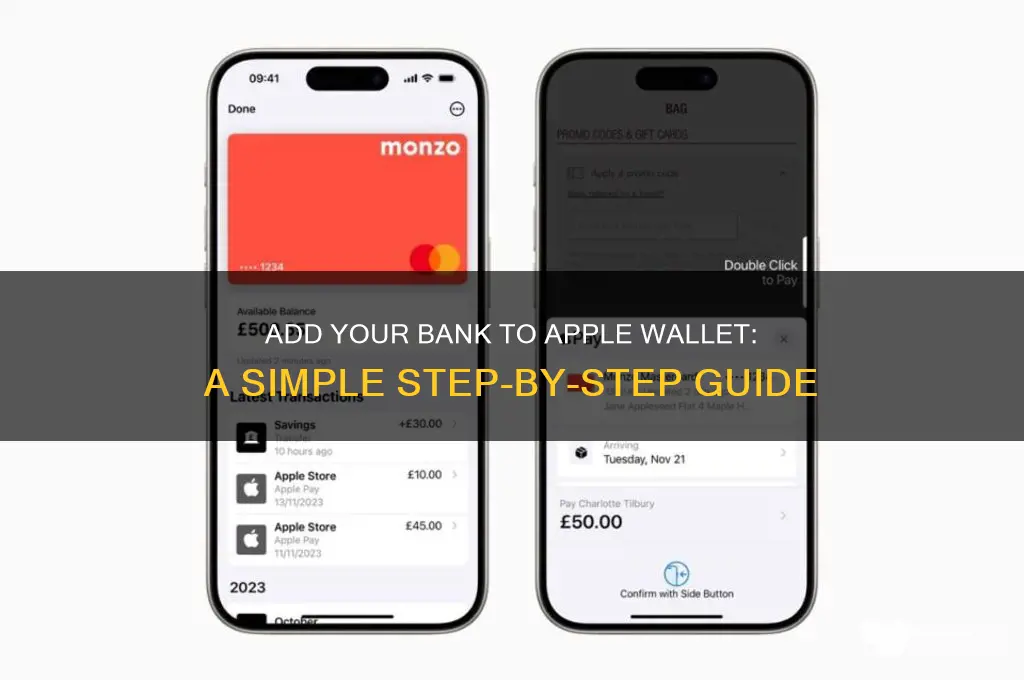 how to add bank in apple wallet