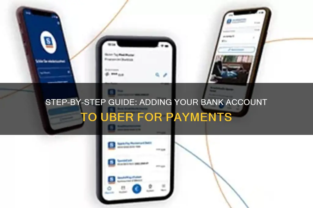 how to add bank info to uber