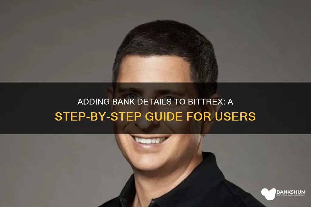 how to add bank information in bitterex