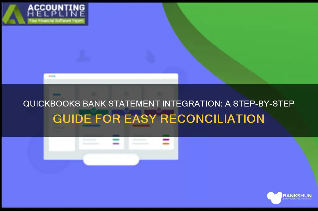 how to add bank statemensts to quickbooks
