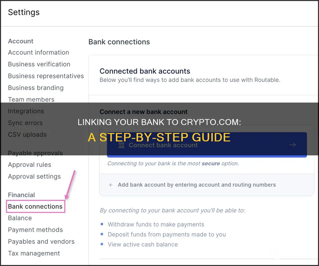 how to add bank to crypto com