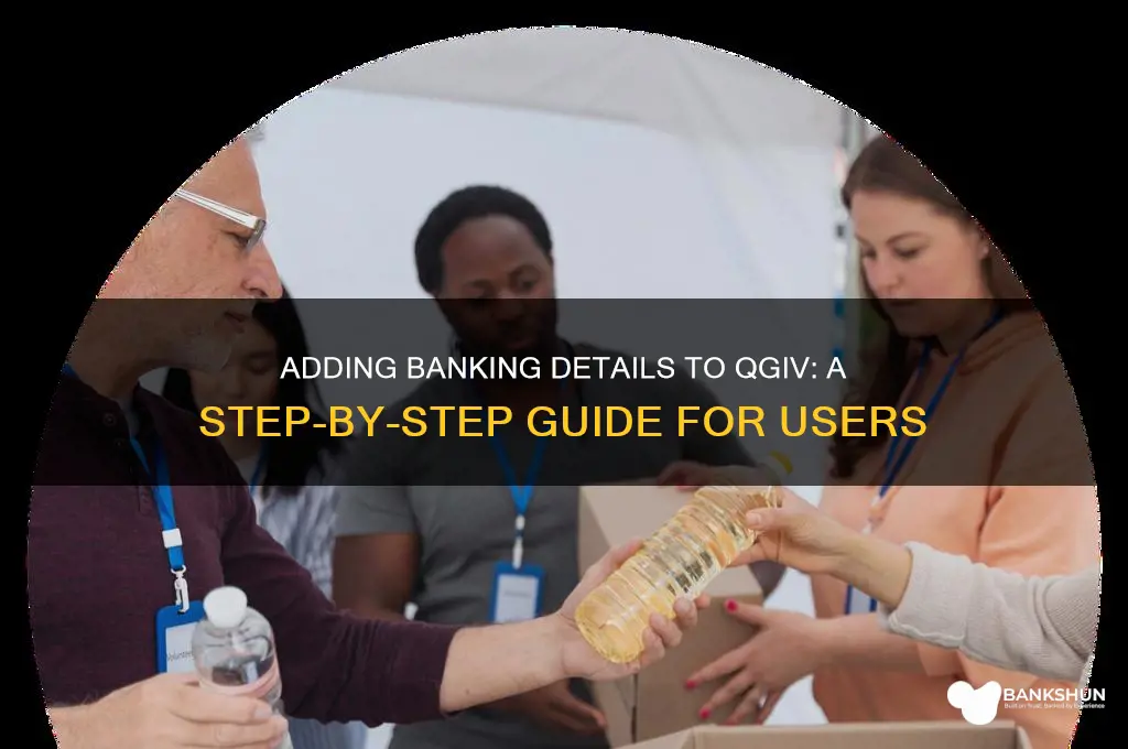 how to add banking information in qgiv