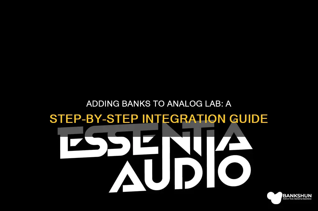 how to add banks to analog lab