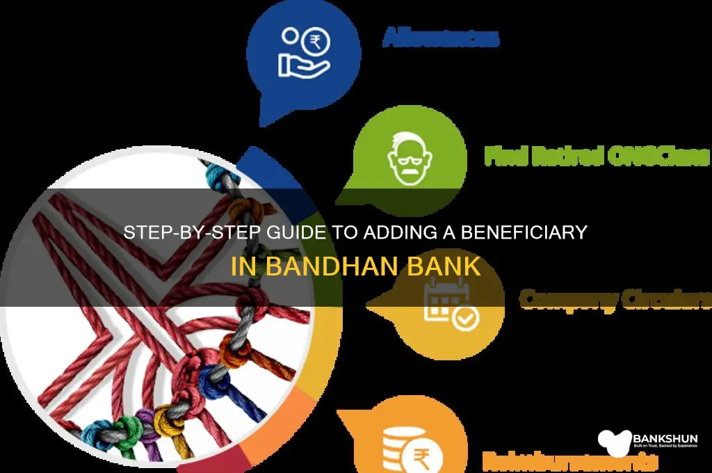 how to add beneficiary in bandhan bank