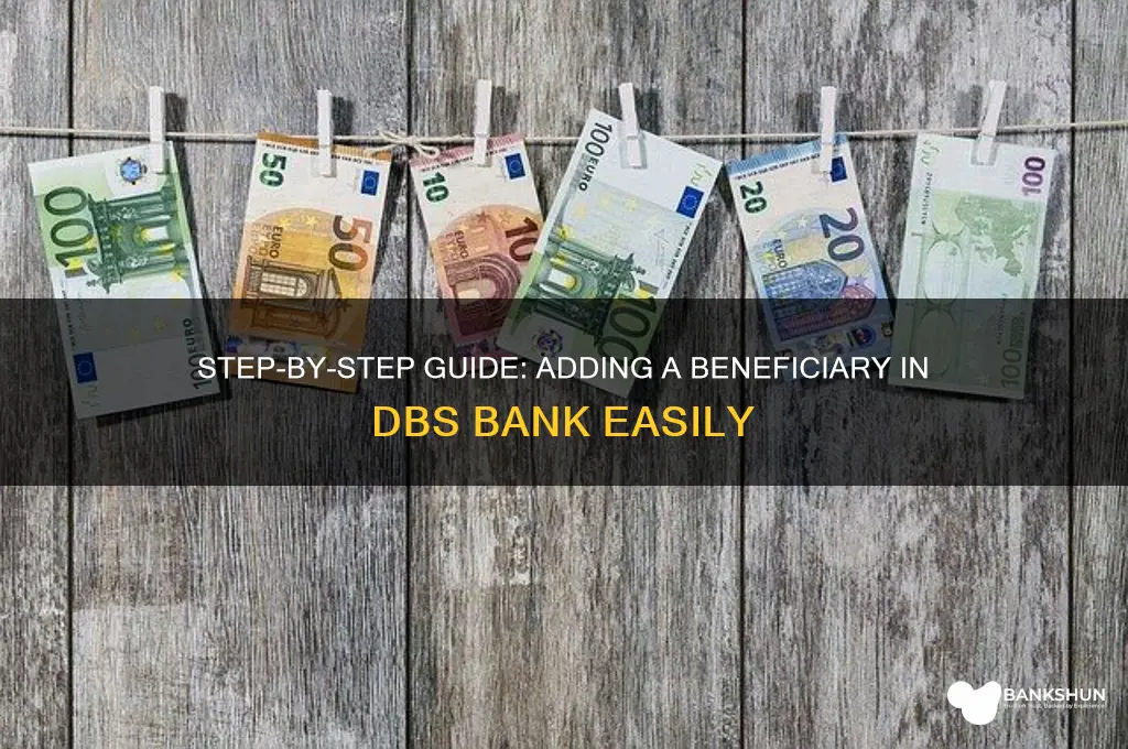 how to add beneficiary in dbs bank