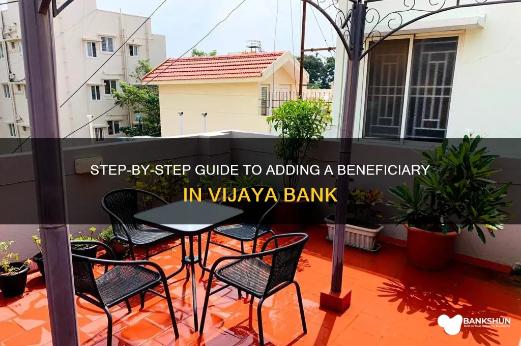 how to add beneficiary in vijaya bank