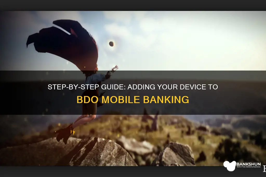 how to add device bdo mobile banking