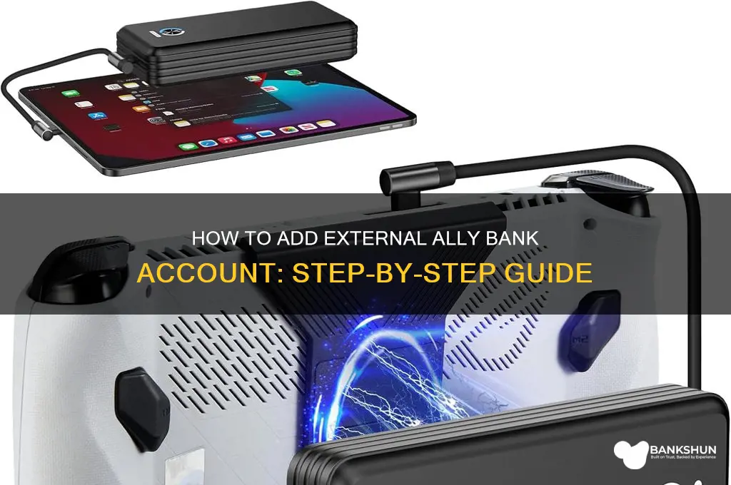 how to add external bank ally bank