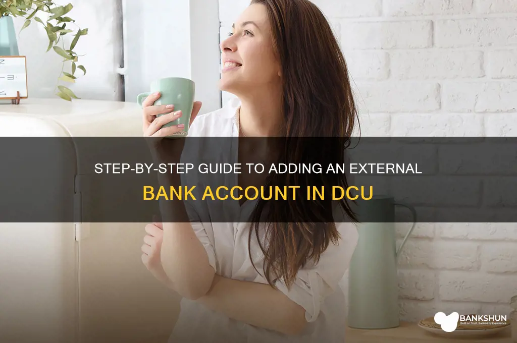 how to add external bank in dcu