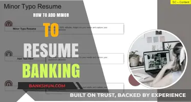 Crafting a Compelling Resume: Adding a Minor for Banking Roles