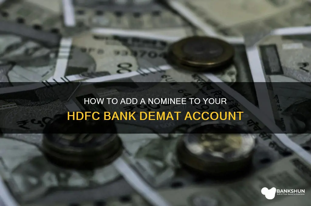 how to add nominee hdfc bank demat