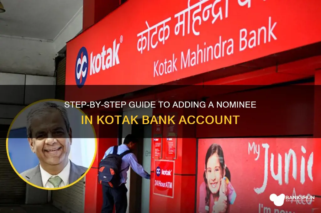 how to add nominee in kotak bank