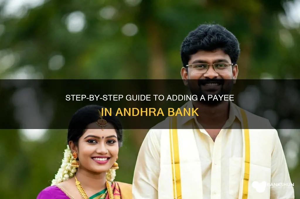 how to add payee in andhra bank