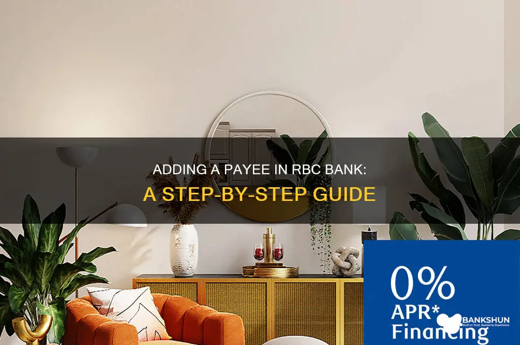 how to add payee in rbc bank