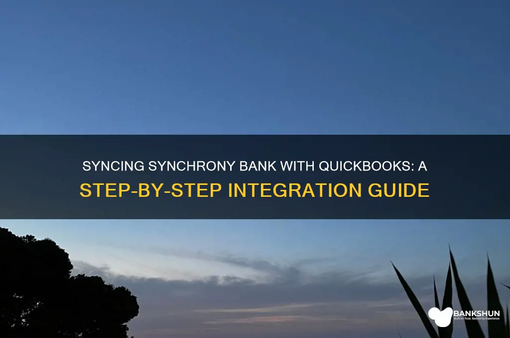 how to add synchrony bank to qb