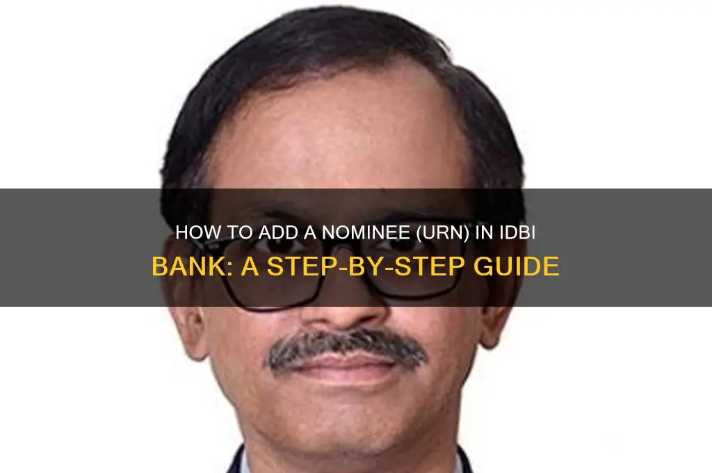 how to add urn in idbi bank