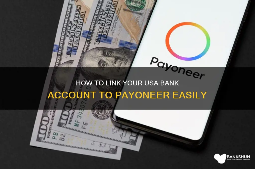 how to add usa bank to payoneer