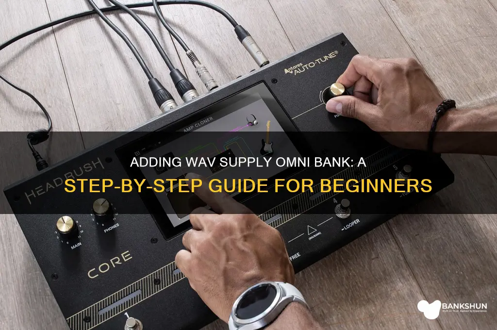 how to add wav supply omni bank