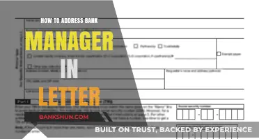 Crafting a Professional Letter: Addressing Your Bank Manager Effectively