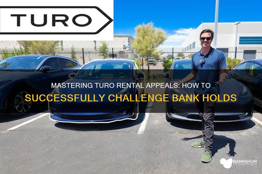 how to appeal bank on turo rental