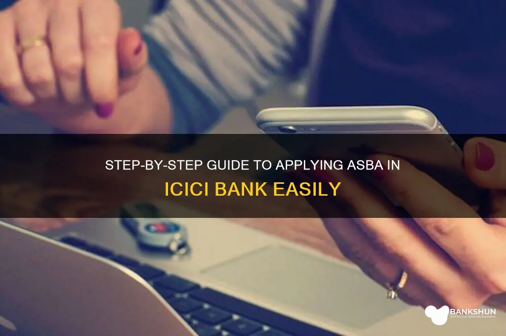 how to apply asba in icici bank