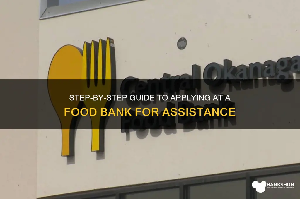 how to apply at a food bank