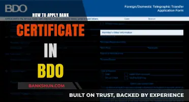 Step-by-Step Guide to Applying for a Bank Certificate in BDO