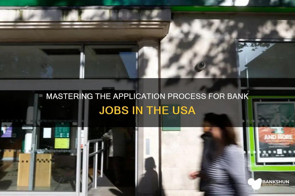 how to apply bank jobs in usa