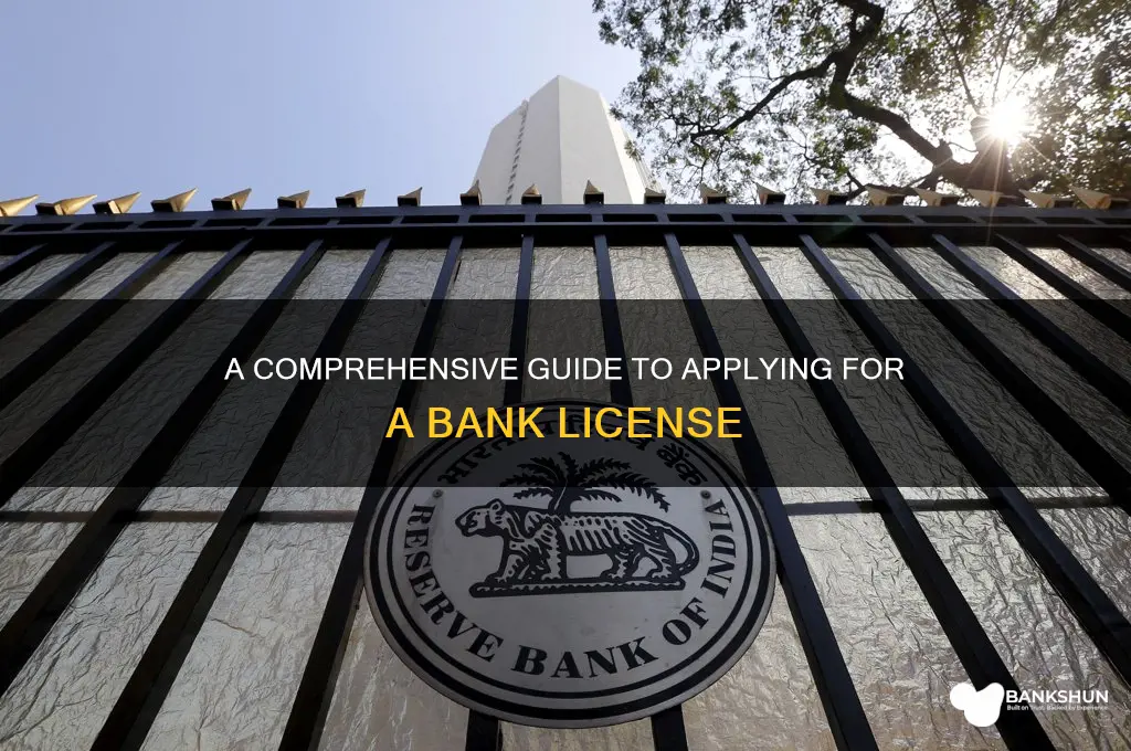 how to apply for a bank license
