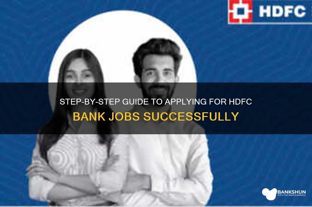 how to apply for hdfc bank job