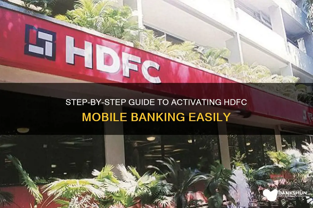 how to apply for hdfc mobile banking