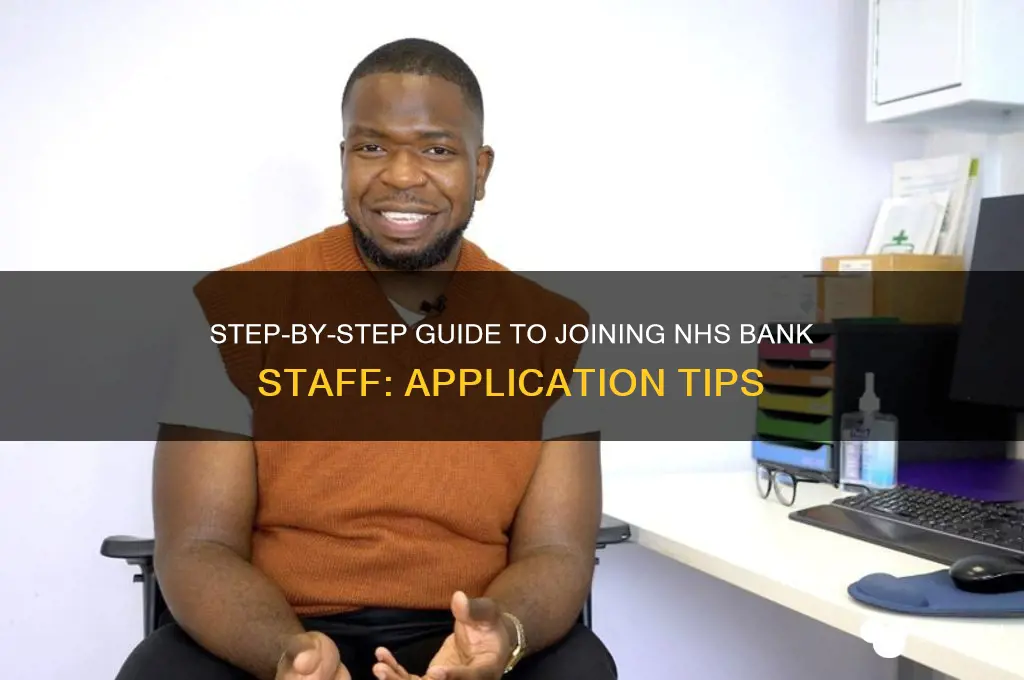 how to apply for nhs bank staff