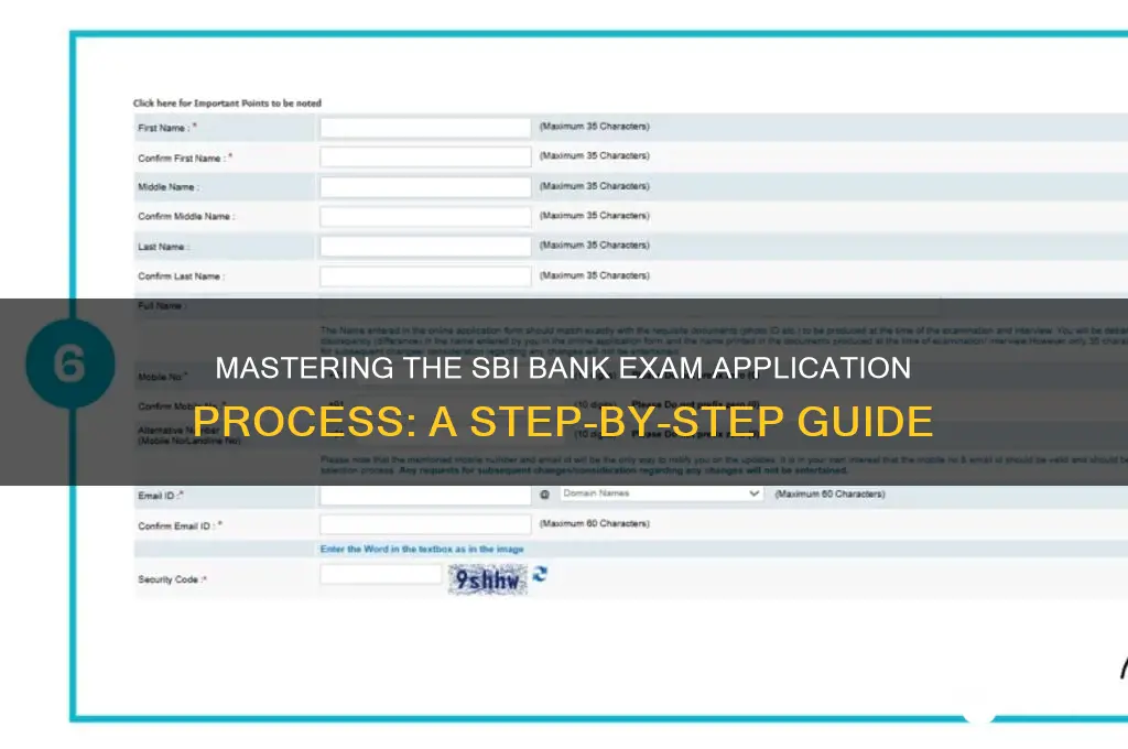 how to apply for sbi bank exam