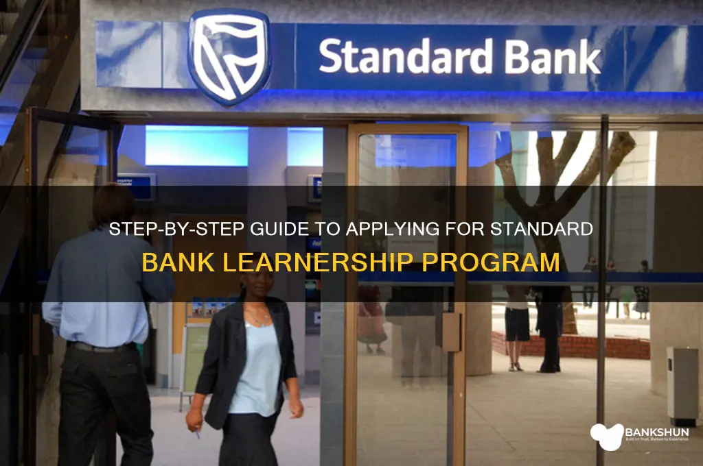 how to apply for standard bank learnership