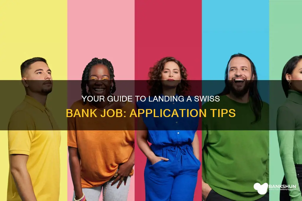 how to apply for swiss bank job