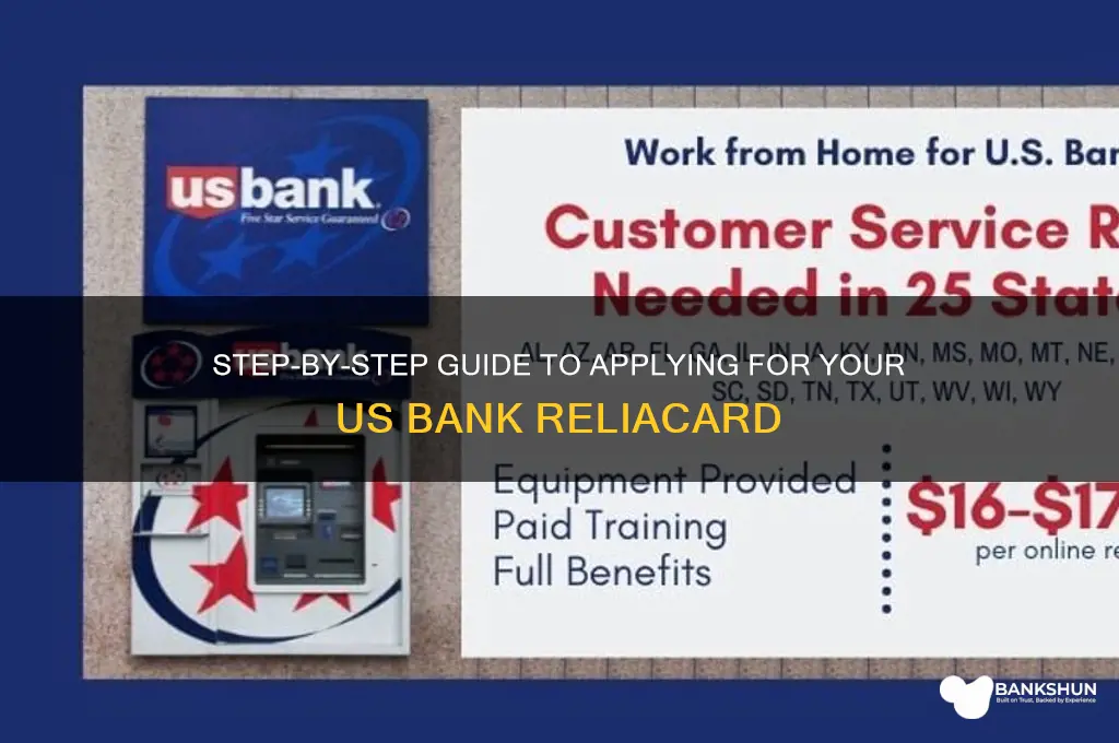 how to apply for us bank reliacard