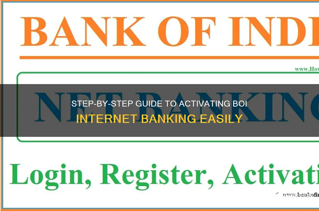how to apply internet banking in boi
