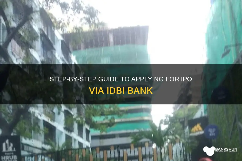 how to apply ipo in idbi bank
