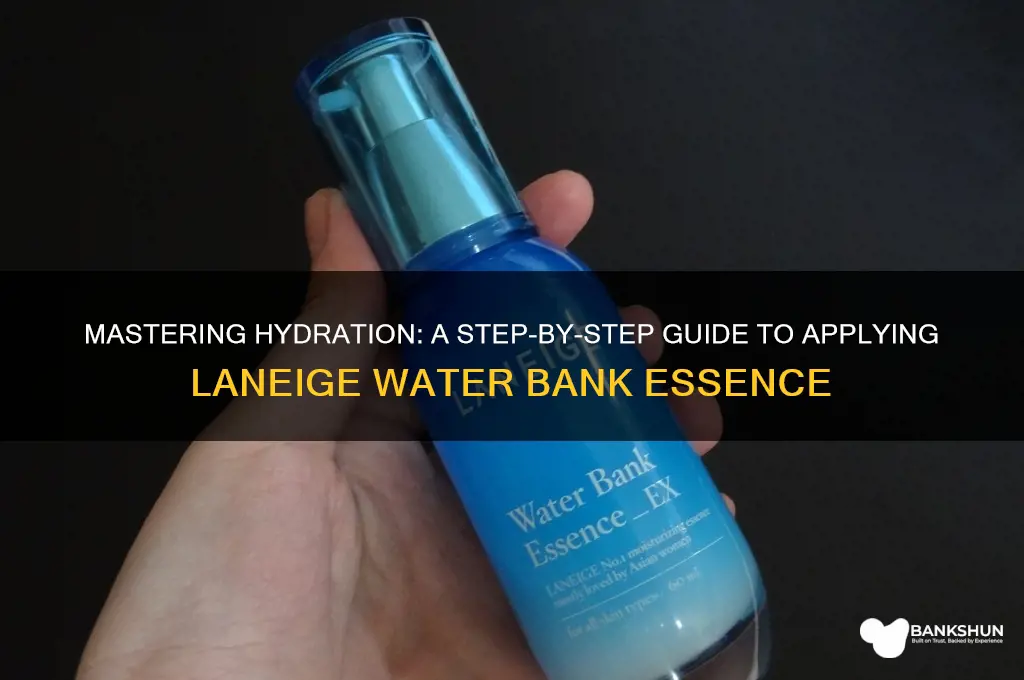 how to apply laneige water bank essence