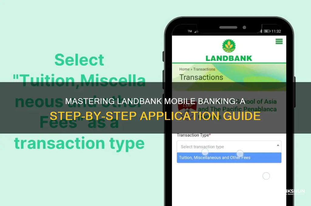how to apply mobile banking in landbank