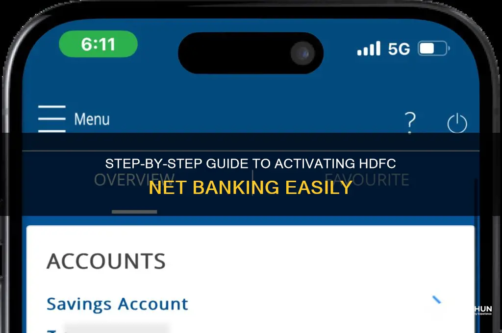 how to apply net banking in hdfc