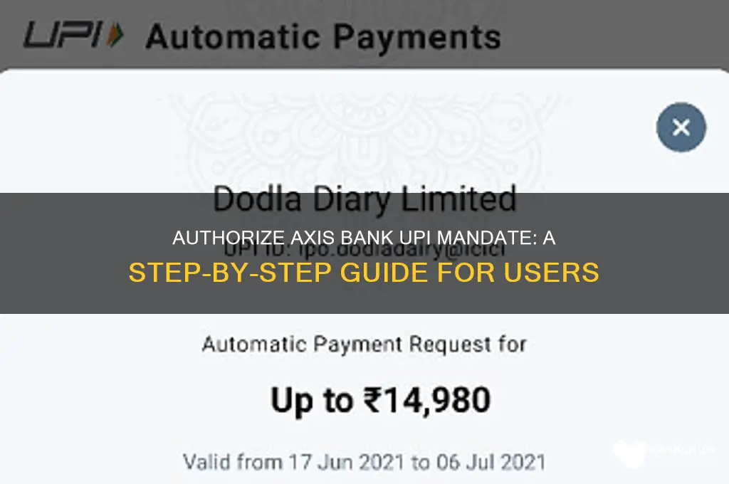 how to authorize axis bank upi mandate