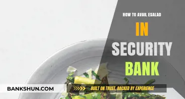 Avail eSalad in Security Bank: A Quick and Easy Guide